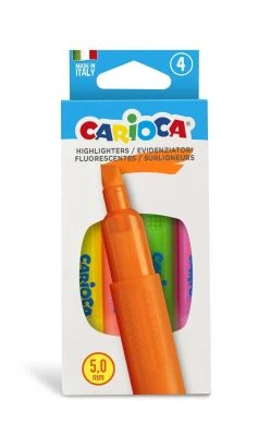 CARİOCA FOSFORLU İŞARETLEME KALEMİ 4'LÜ 4 RENK (MEMORY)
