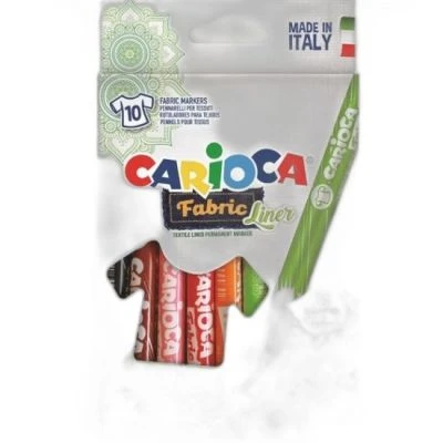 CARİOCA KEÇELİ KUMAŞ BOYA KALEMİ FINE 10'LU
