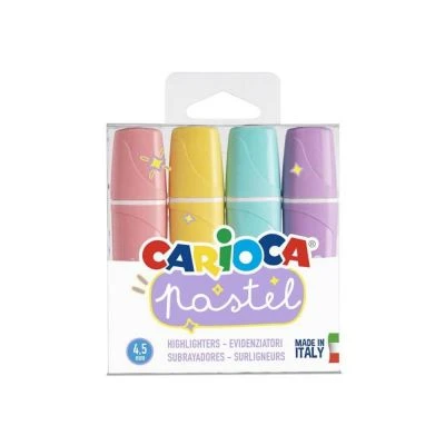 CARİOCA PASTEL RENK İŞARETLEME KALEMİ 4'LÜ