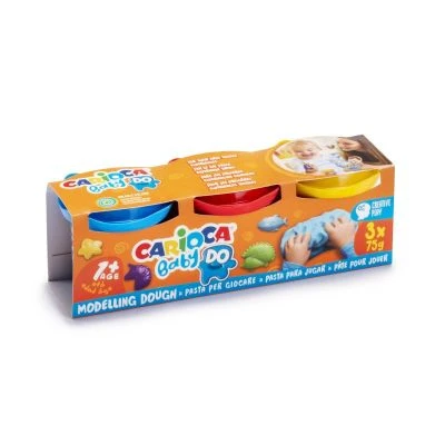 CARİOCA BEBEK OYUN HAMURU 3 RENK X 75 GR 1+ YAŞ