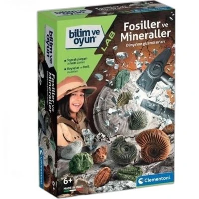 BİLİM VE OYUN - FOSİLLER VE MİNERALLER KAZI SETİ