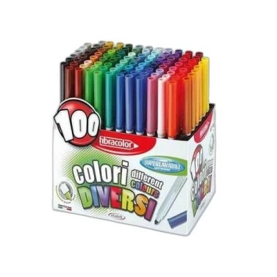 HI-TEXT 100 RENK KEÇELİ KALEM