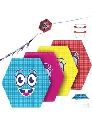 GÜLEN KARIŞIK RENK ALTIGEN UÇURTMA