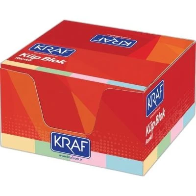 KRAFT 8X8CM KÜP BLOKNOT RENKLİ