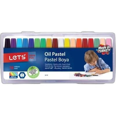LETS 18Lİ KUTULU PASTEL BOYA