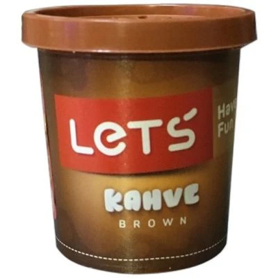LETS TEK RENK  OYUN HAMURU KAHVERENGİ 150 GR.