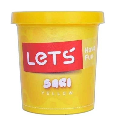 LETS TEK RENK  OYUN HAMURU NEON SARI 150 GR.