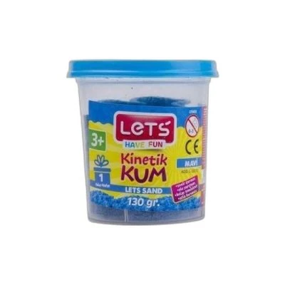 LETS KINETIK KUM 130 GR. MAVI PLASTIK KUTU