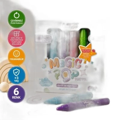LETS L03006 JEL MUM BOYA AKRİLİK 6LI MAGİC POP PASTEL