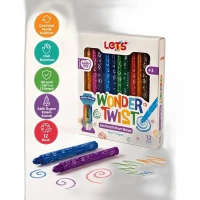 LETS L03008 MUM BOYA ÇEVİRMELİ 12 RENK WONDER TWİST