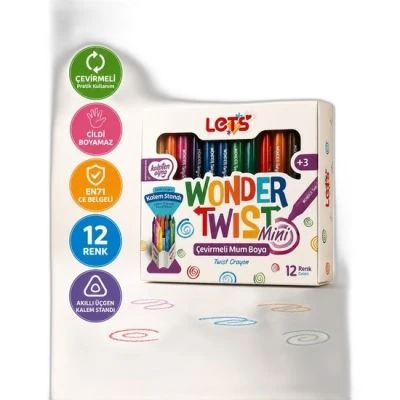 LETS L03011 MUM BOYA ÇEVİRMELİ MİNİ 12Lİ WONDER TWİST