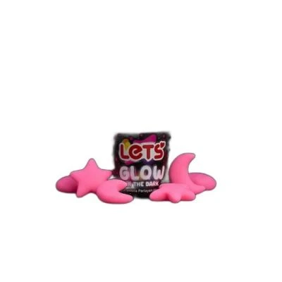 LETS TEK RENK  OYUN HAMURU KARANLIKTA PARLAYAN PEMBE 110 G