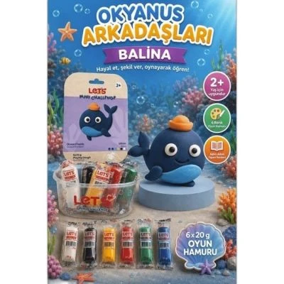 LETS OYUN HAMURU OKYANUS ARKADAŞLARI BALİNA 6 RENK 120G