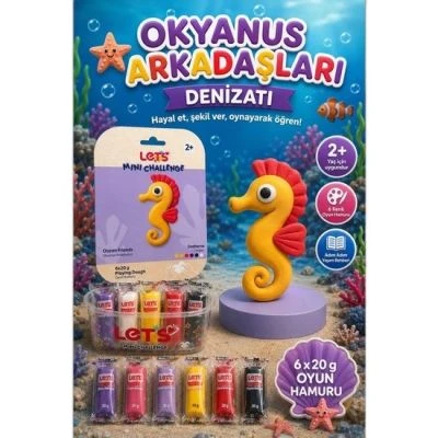 LETS OYUN HAMURU OKYANUS ARKADAŞLARI DENİZATI 6 RENK 120G