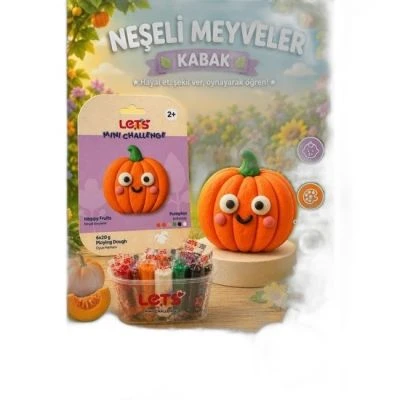 LETS OYUN HAMURU NEŞELİ MEYVELER BALKABAĞI 6 RENK 120G