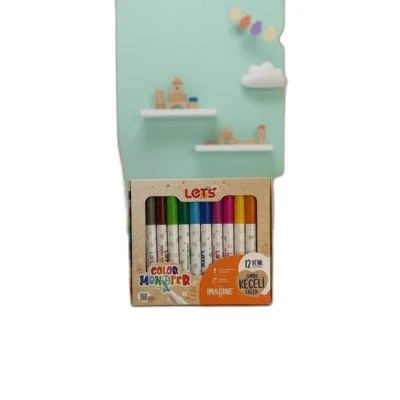 LETS L05010 KEÇELİ KALEM 12 RENK JUMBO