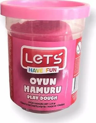LETS OYUN HAMURU TEK RENK PEMBE 115 GR