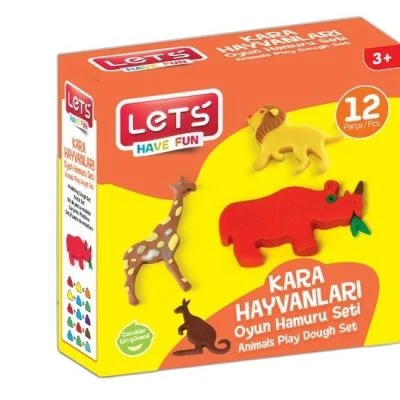 LETS OYUN HAMURU KARA HAYVANLARI SETI