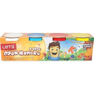 LETS OYUN HAMURU 12 PARÇA KALIPLI 4LÜ OYUN HAMURU