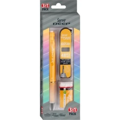 SERVE DEEP 3İN1 PAKET 0,7MM VERSATİL KALEM SARI