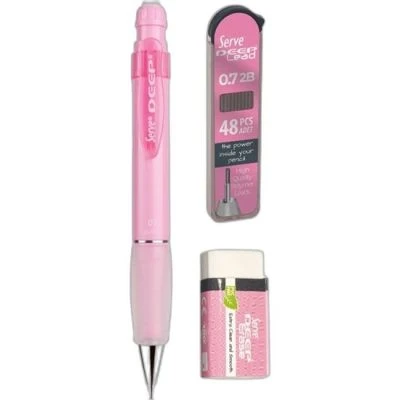 SERVE DEEP 3İN1 PAKET 0,7MM VERSATİL KALEM PEMBE