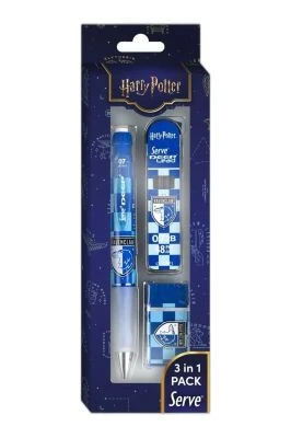 SERVE DEEP DAMALI HARRY POTTER KALEM SİLGİ UÇ RAVENCLAW SET