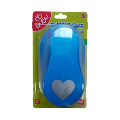 BU-BU ŞEKİLLİ EVA VE KAĞIT DELGEÇ KALP 3