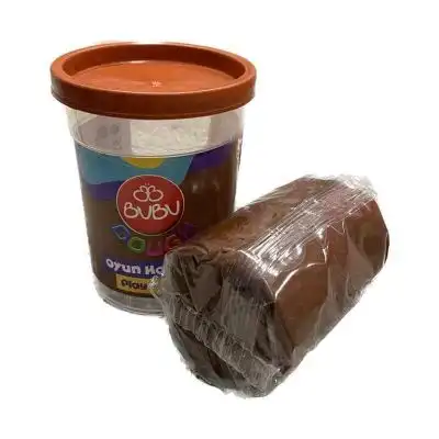 BU-BU OYUN HAMURU TEK RENK KAHVERENGİ 125 GR.