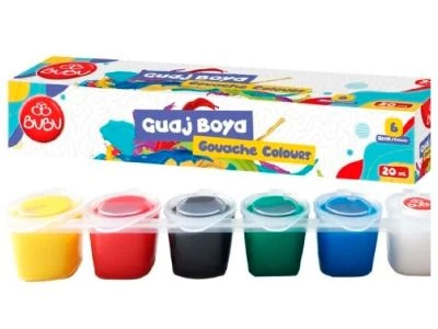 BU-BU GUAJ BOYA 6 RENK BİRLEŞİK POT 20ML.