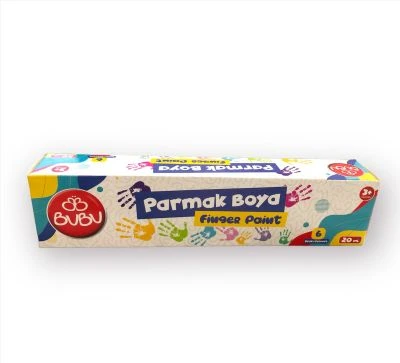 BU-BU PARMAK BOYA 6 RENK BİRLEŞİK POT 20ML.