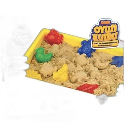 BU-BU OYUN KUMU BÜYÜK HAVUZLU DENİZ HAYVANLI KALIPLAR 1000 GR.