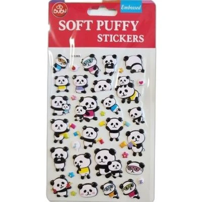 BU-BU SOFT PUFFY STICKERS PANDA 10,9X20,5