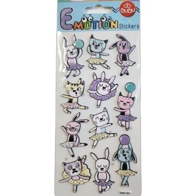 BU-BU EMOTIONS STICKERS CATS 9X21