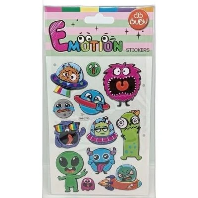 BU-BU EMOTIONS EMOTIONS PUFFY STICKERS UZAYLILAR 10,9X20,5
