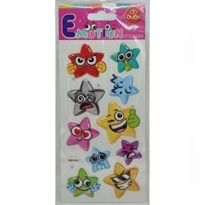BU-BU EMOTIONS PUFFY STICKERS YILDIZLAR 9X21
