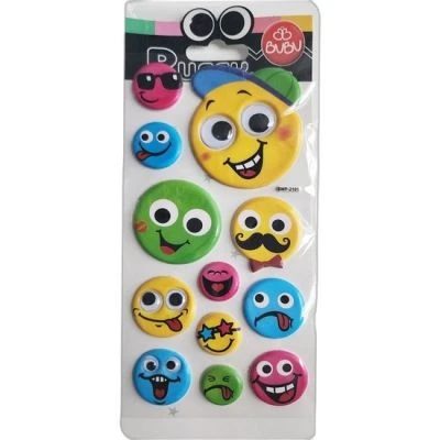 BU-BU PUFFY STICKERS OYNAR GOZLU GULEN YUZLER 9X21