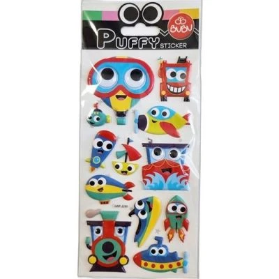 BU-BU PUFFY STICKERS OYNAR GOZLU ARACLAR 9X21