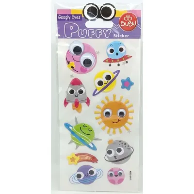 BU-BU GOOGLY EYES PUFFY STICKER HAVA OLAYLARI 9X21