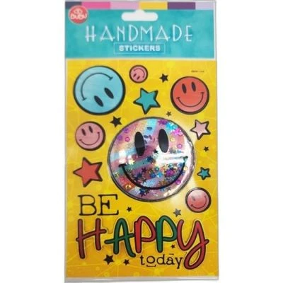 BU-BU HANDMADE STICKERS BE HAPPY TO DAY 12,5X23,5