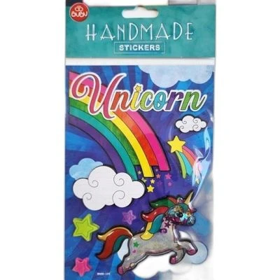 BU-BU HANDMADE STICKERS UNICORN 12,5X23,5