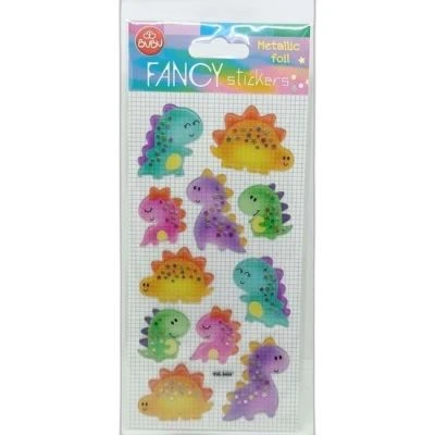 BU-BU DAMLA STICKERS DİNOZOR METALIK 9X20