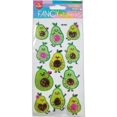 BU-BU DAMLA STICKERS AVAKADO METALIK 9X20