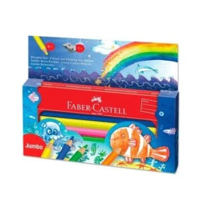 FABER-CASTELL METAL BLİSTERLİ JUMBO 8RENK KURUBOYA