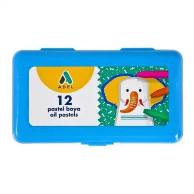 ADEL 12 RENK MAVİ PASTEL BOYA