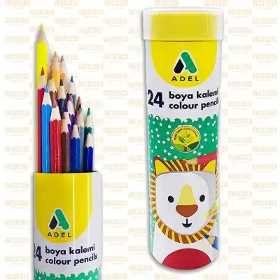 ADEL 24 RENK TÜP KURUBOYA KALEMİ