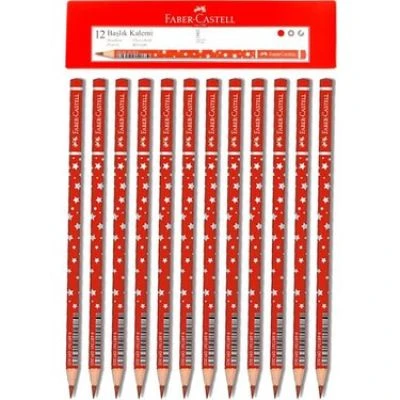 FABER-CASTELL YILDIZ KIRMIZI BAŞLIK KALEMİ 12'Lİ DÜZİNE