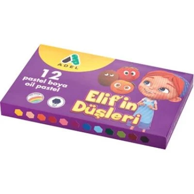 ELİFİN DÜŞLERİ 12 RENK PASTEL BOYA