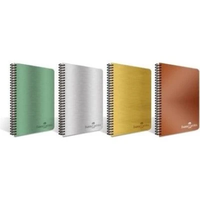 FABER-CASTELL METALİK PP SP A4 100 YAP. ÇİZGİLİ DEFTER