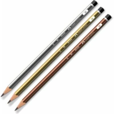 FABER-CASTELL MERCANLI METALİK 2B KURŞUN KALEM