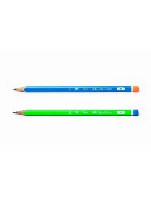 FABER-CASTELL 2B NEON MERCANLI KURŞUNKALEM
